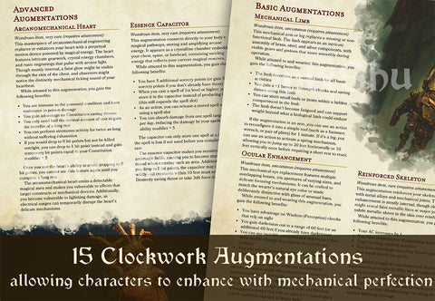 Codex Automatica: Mechanical Spells and Clockwork Augmentations