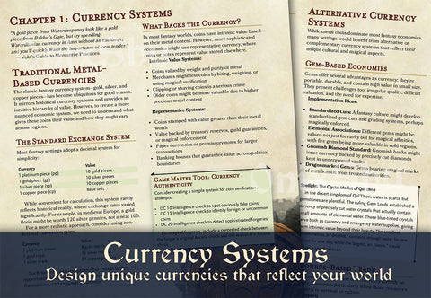 Fantasy Economics: Beyond Gold Pieces