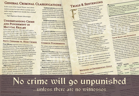 The Arcane Statutes: Compendium of Fantasy Realm Jurisprudence (Digital PDF)