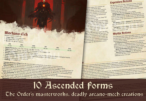 Codex Automatica: Dark Mechanical Monster Manual for 5e