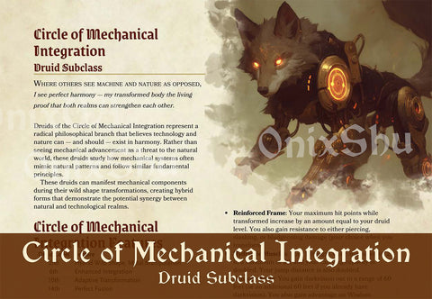 Steampunk Druid 5e Subclass