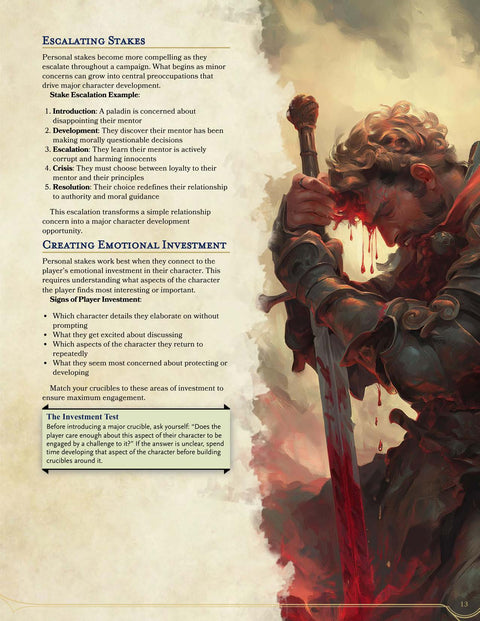 CHARACTER CRUCIBLES: Designing Meaningful Character Development