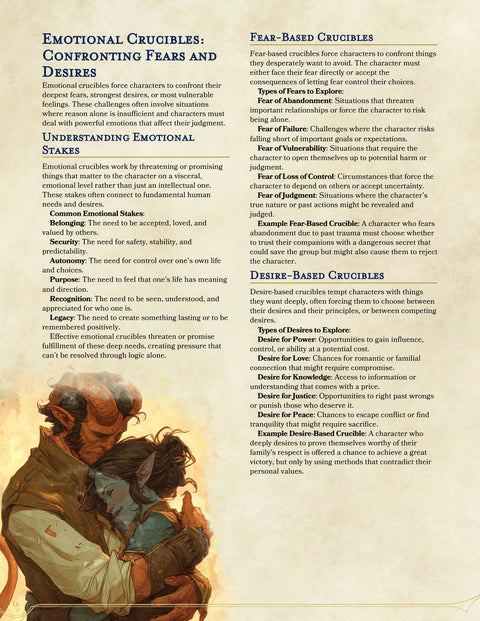 CHARACTER CRUCIBLES: Designing Meaningful Character Development
