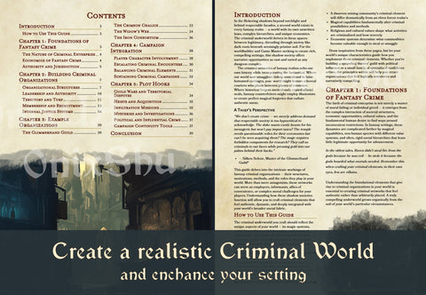 DnD Underworld Guide: Creating Criminal Elements for Fantasy RPGs - OnixShu Fantasy Workshop