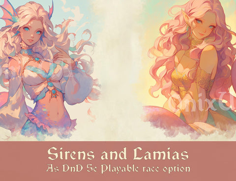 14 unusual playable races for DnD |Skeletons, Harpies, Catfolk, Arachnid, Kitsune, Slimes and more (Digital Book)