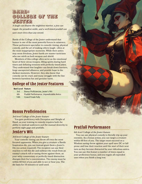 The Grand Carnival: Circus Compendium for 5e