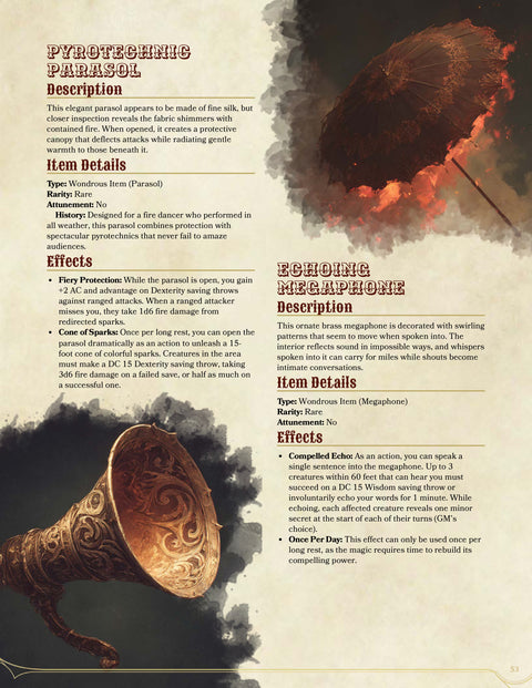 The Grand Carnival: Circus Compendium for 5e