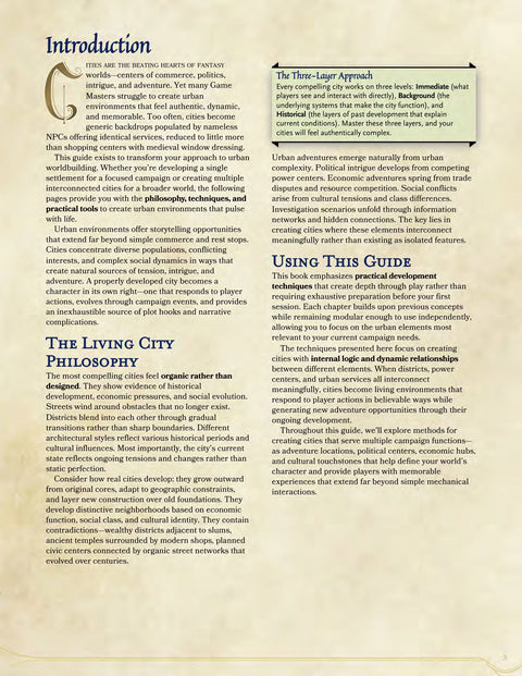 Urban Foundations: Fantasy City Building Guide