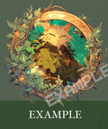 Druid D&D Token Frame. Digital Token for Tabletop, Dungeons and Dragons, Pathfinder, etc. Foundry VTT, Roll20