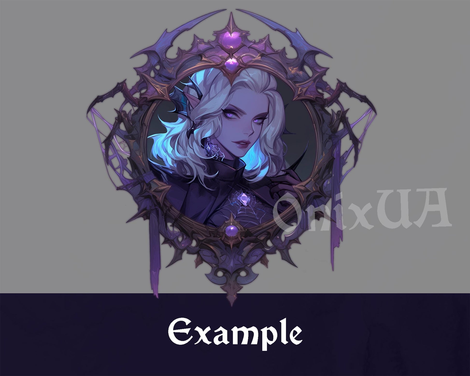 Drow Elf D&D Token Frame. Drow Lolth Digital Token Border for Dungeons and Dragons, Pathfinder, etc. Foundry VTT, Roll20