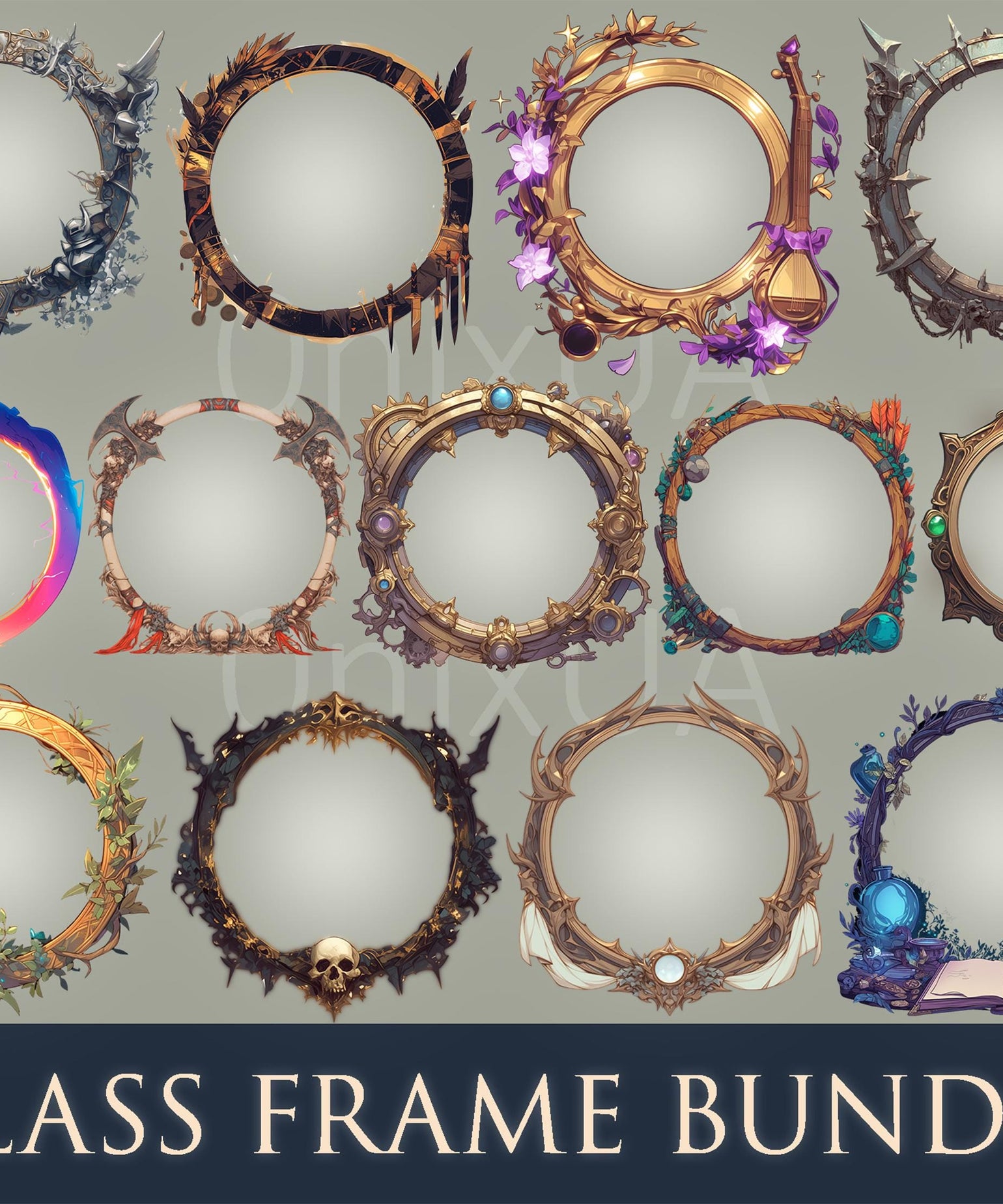 DnD Token Frames - Digital Token Border - OnixShu
