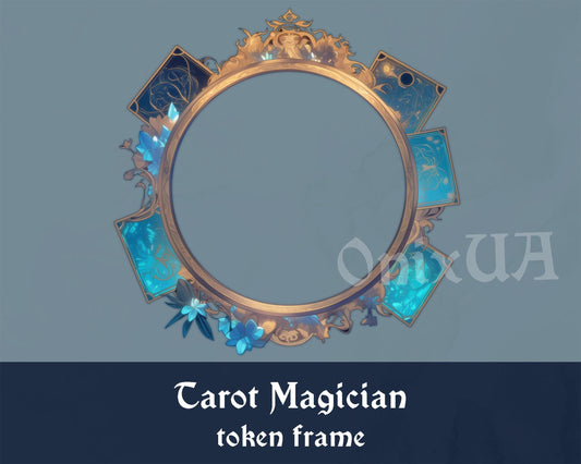 Tarot Magician D&D Token Frame. Cards Mage Token Border for Tabletop, Dungeons And Dragons, Pathfinder, etc. Foundry VTT, Roll20