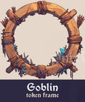 Goblin D&D Token Border. Goblin Monster or Character frame for Digital Token for Dungeons and Dragons, Pathfinder, etc. Foundry VTT, Roll20