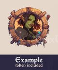 Goblin D&D Token Border. Goblin Monster or Character frame for Digital Token for Dungeons and Dragons, Pathfinder, etc. Foundry VTT, Roll20