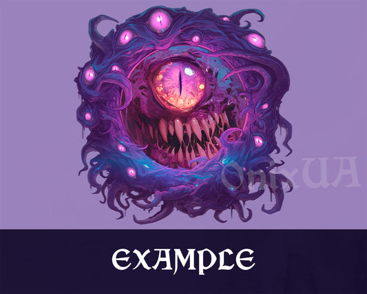 Beholder DnD Token Border | Digital Tentacle Monster Frame for Dungeons & Dragons, Pathfinder, Foundry VTT, Roll20