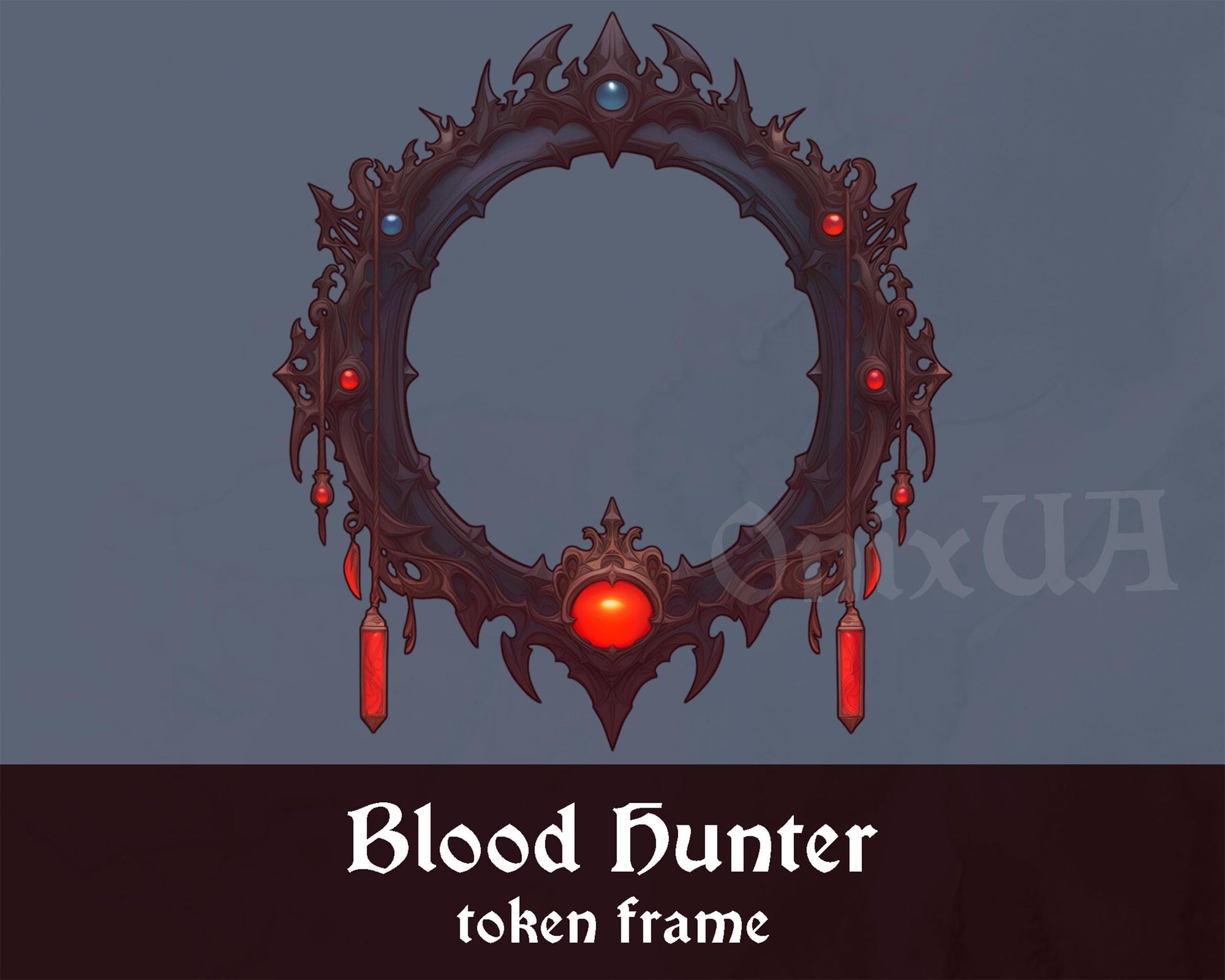 Blood Hunter DnD Token Border | Digital Witch Hunter and Mercenary Frame for Dungeons & Dragons, Pathfinder, Foundry VTT, Roll20