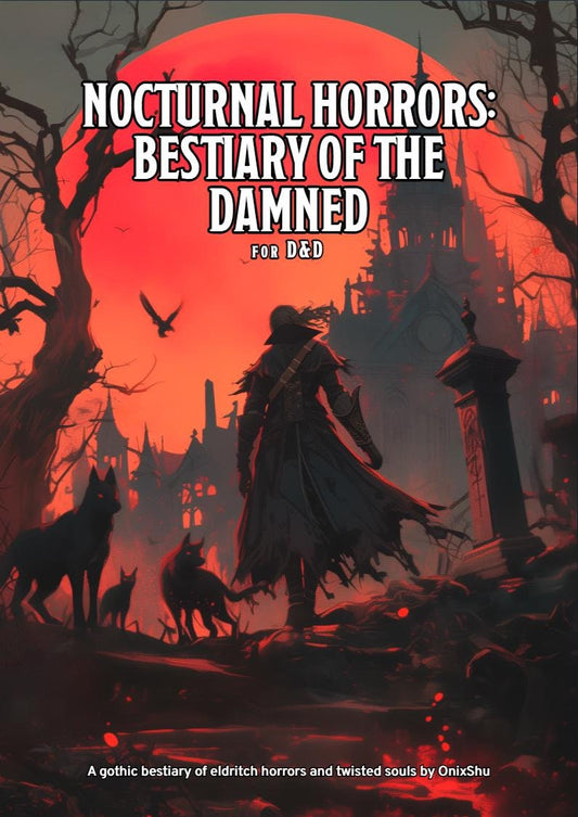 Dark Fantasy Monster Manual for DnD | Nocturnal Horrors: Bestiary of the Damned (Digital PDF)