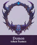 Demon Token Frames. Warlock Demon Token Border for Dungeons and Dragons, Pathfinder, etc. Foundry VTT, Roll20