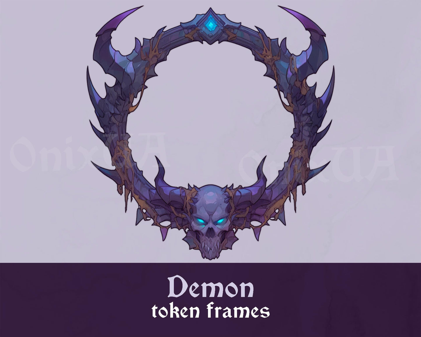 Demon Token Frames. Warlock Demon Token Border for Dungeons and Dragons, Pathfinder, etc. Foundry VTT, Roll20