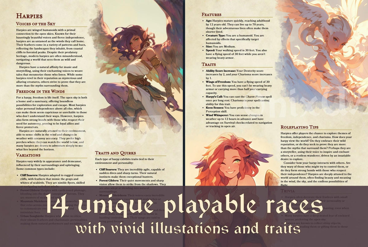Dnd Beautiful Races Cute, Weird, and Marvelous: 14 unusual playable races for 5e