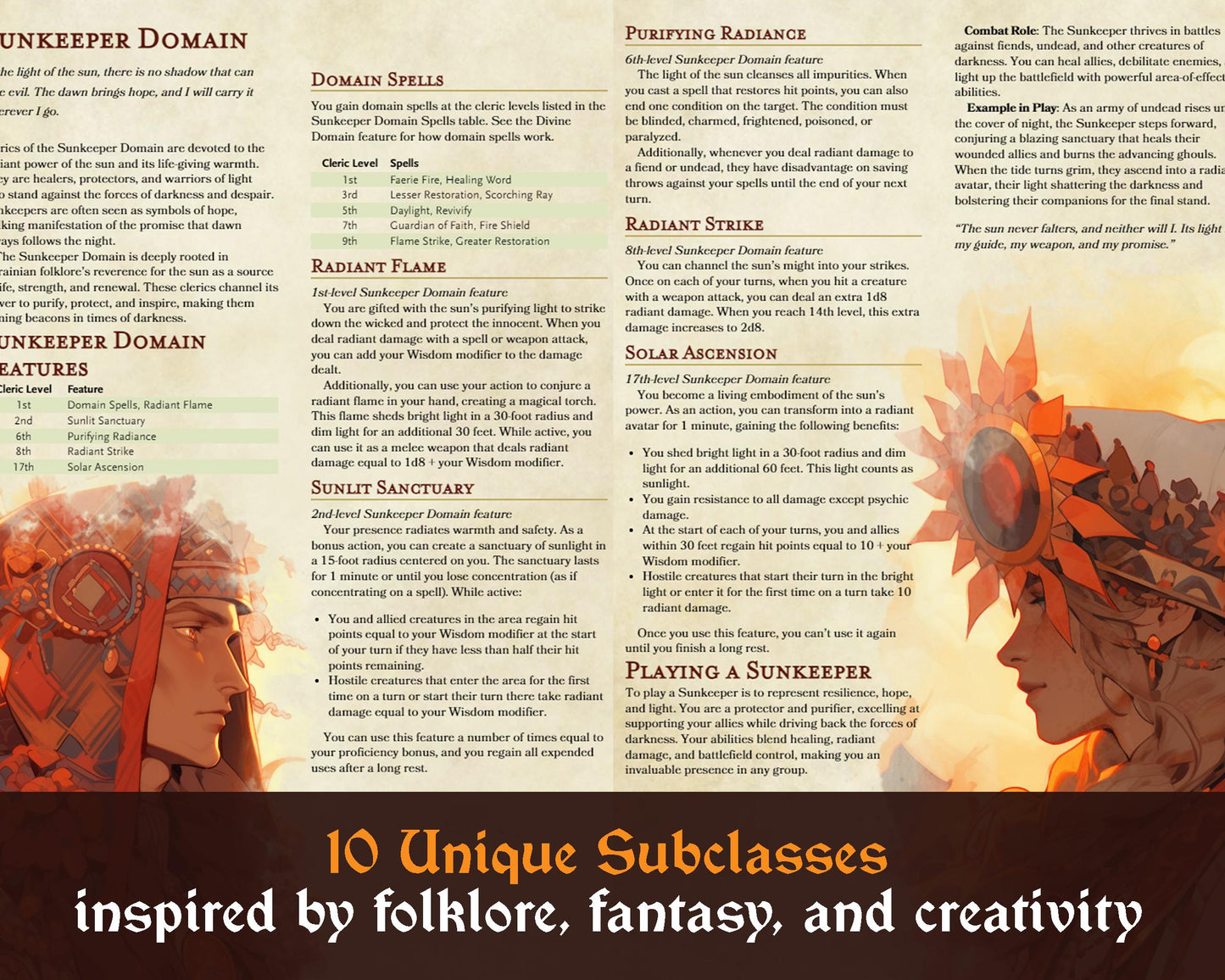 Ukrainian Fantasy DnD Bundle: Slavic Folklore Items Compendium, Bestiary and Subclasses (Digital PDFs)