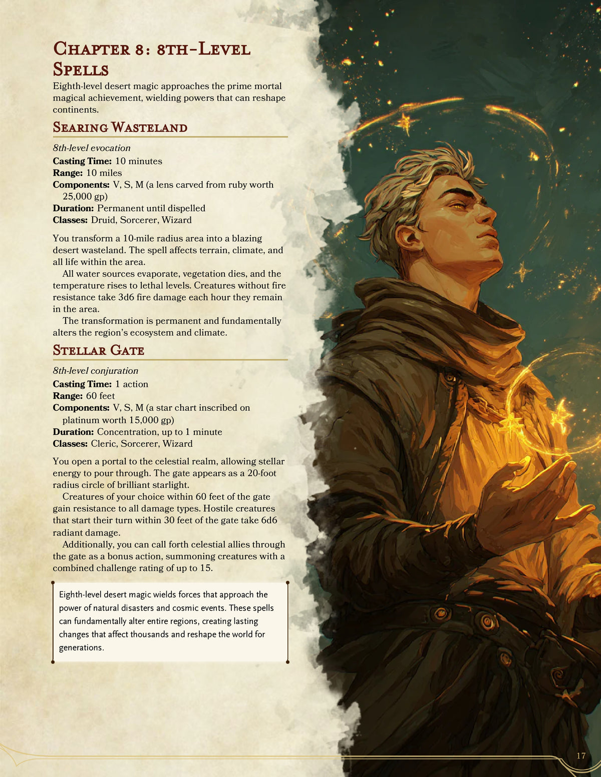 Forgotten Sands: Desert and Stellar Spells for 5e