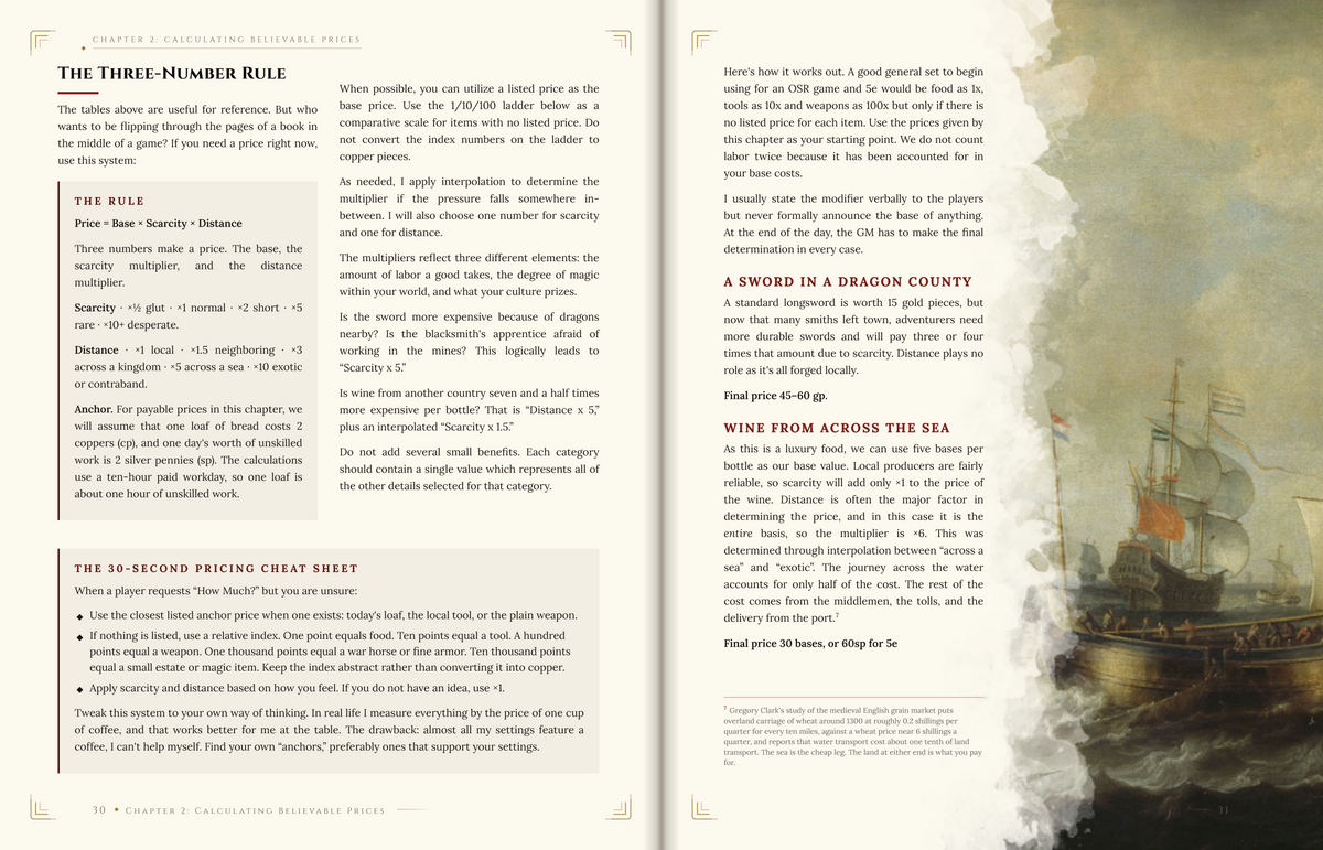 Fantasy Economics: Beyond Gold Pieces